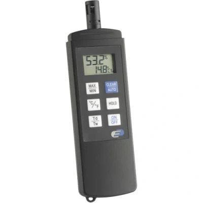 Imagen de TFA Dostmann 31.1028 Termohigrómetro digital profesional Dewpoint Pro, con control de temperatura y humedad, ideal para mediciones ambiente profesionales, 50 (L) x W 20 (50) H 173 mm
