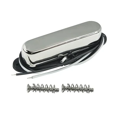 Imagen de FLEOR Pastillas de cuello guitarra con pastilla bobina simple 50 mm Alnico 5 imán 7 8 k para piezas eléctrica TL TE, cromo