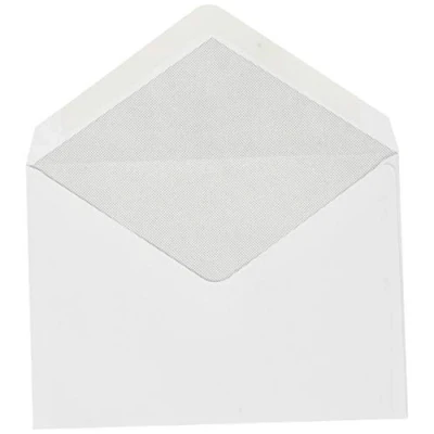 Imagen de Caja de 500 sobres blancos C6 114 x 162 80 g/m2 engomados