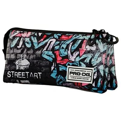 Imagen de PRO DG Street Art Estuche Portatodo Triple FAN, Multicolor, 23 x 11 cm