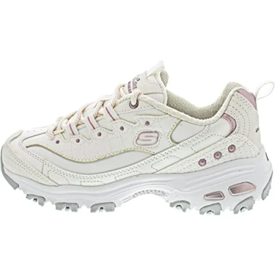 Imagen de Skechers 149267 WLV, Zapatillas Hombre, Weißer Duraleather Lavendelrand, 35 EU