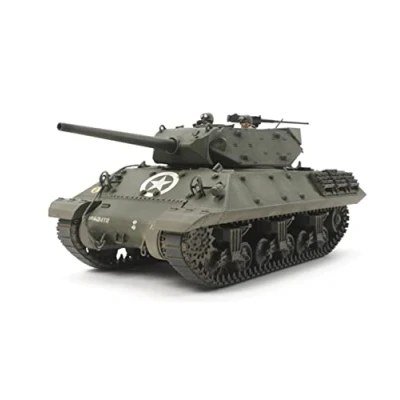Imagen de Tamiya 300035350 1:35 US Panzerjäger M10 (3) Mittl. Prod.,originalgetreue Réplica de plástico, Kit construcción, Manualidades, maqueta, Montaje, sin barnizar