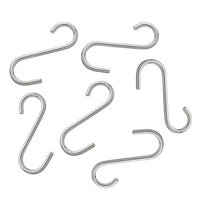 Imagen de KitchenCraft Juego de 6 Ganchos Colgadores para Utensilios Cocina Acero Inoxidable, 5,5 cm