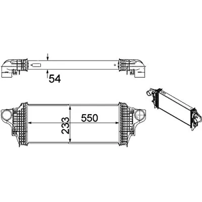 Imagen de MAHLE ORIGINAL CI 238 000P Intercooler MERCEDES BENZ: Clase ML, R