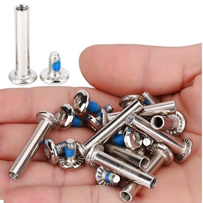 Imagen de VGEBY1 Tornillos de Patinaje, Reemplazo Patines en línea Resistentes y duraderos Niños Adultos Ejes Ruedas Accesorios Hardware(Inner Length:31mm) Linea