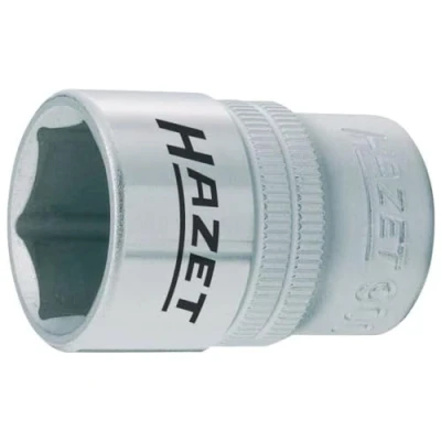 Imagen de Toma HAZET 900 8 I 12,5 mm de cuadradillo, ancho llave, con moleteado superficie cromada y pulida para manejo manual