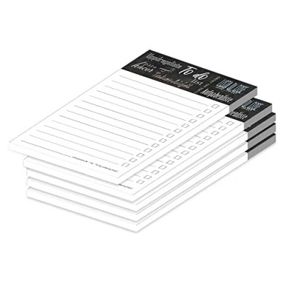 Imagen de PRICARO To Do List Lettering Black Juego de 5 letreros (A6), color negro