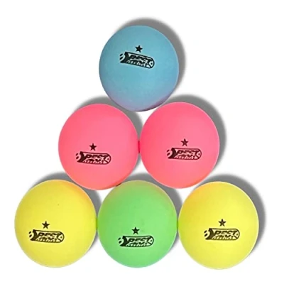 Imagen de Best Sporting Neon Pelotas de Tenis Mesa (6 Unidades), Multicolor