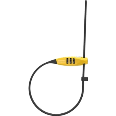 Imagen de ABUS Combiflex TravelGuard candado de cable para asegurar cascos, cochecitos, esquís y equipaje 45 cm longitud con código combinación amarillo