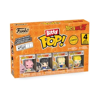 Imagen de Funko Bitty Pop! DBZ Goku &amp; Nimbus 4PK Gohan, Raditz, Piccolo Y una Minifigura Misteriosa Sorpresa 0.9 Inch (2.2 Cm) Dragon Ball Z Coleccionable Repisa Apilable Incluida Fans