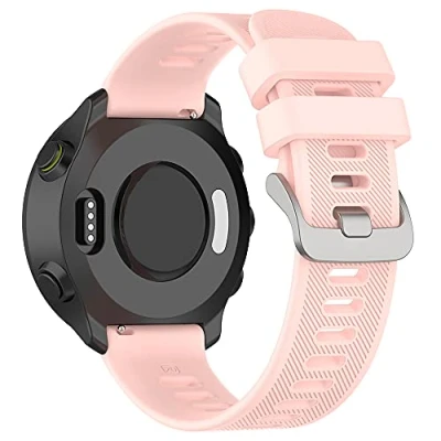 Imagen de ACTECH Correa Compatible con Garmin Forerunner 55 Pulsera, 158 Ajustable de Silicona Reemplazar Banda Pulsera (Rosa)