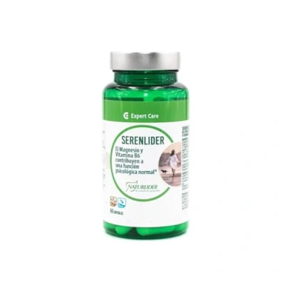 Imagen de Naturlider Serenlider, Complemento Alimenticio a Base de extractos Plantas, L triptófano E, Magnesio y Vitamina B6 60 Cápsulas