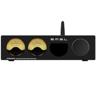 Imagen de S.M.S.L amplificador de auriculares Hi Res A200, receptor estéreo Audio alta fidelidad, 2 canales, Bluetooth 5.0 para altavoces domésticos, Home Theater Upgraded