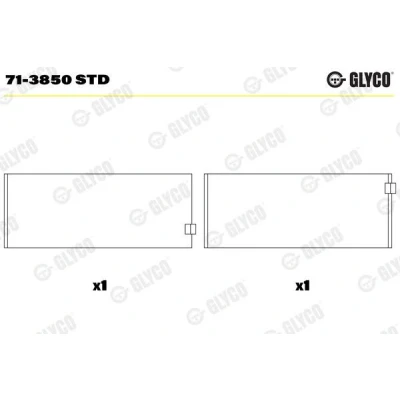 Imagen de GLYCO 71 3850 STD Casquillos de Biela