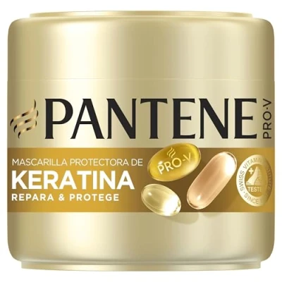 Imagen de Pantene Pro V Repara y Protege Mascarilla Protectora de Keratina 500ml para Pelo Seco Dañado. Ayuda a Reparar 6 Meses Daños en Un Solo Uso. Con Fórmula Tecnología Active Nutri Plex