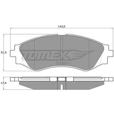 Imagen de TOMEX brakes TX 10 74 Juego de pastillas freno Eje delantero DAEWOO: Lanos Hatchback, Berlina, Nubira Berlina