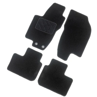 Imagen de AutoStyle TM CH515 Juego de alfombrillas suelo textil delante y detrás 4 negro