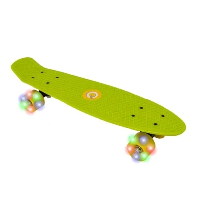 Imagen de EVO Pizarra iluminada de 22&#039; Monopatín para Principiantes o Profesionales con Ruedas iluminadas niños y Adolescentes Tabla Completa Mini Cruiser Adecuado Todos los
