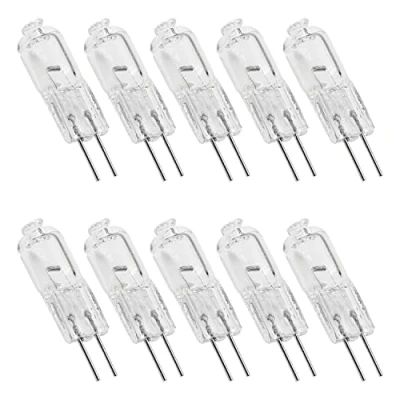 Imagen de Othmro 10Unidades Bombillas Halógenas G4, 20 W, Casquillo de 12 V, 3000 K, Intensidad Regulable, Principalmente para Instalaciones Iluminación