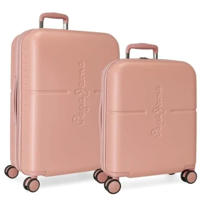 Imagen de Pepe Jeans Highlight, Equipaje Juego De Mujer, Rosa (Pink), 48x70x28 Cms