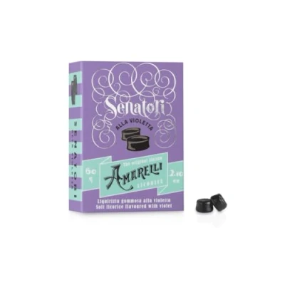 Imagen de Senatori con Sabor a Violeta 60 gr Liqurizia Amarelli