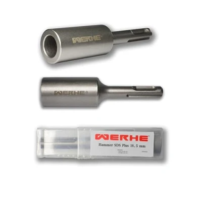 Imagen de WERHE® 16,5x25x100 Destornillador profesional de piquetas tierra para la inserción profundas SDS Plus