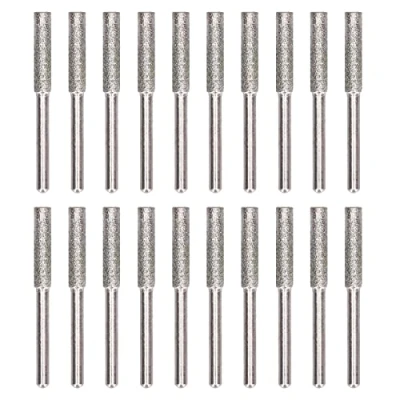 Imagen de 20 piezas afilador de motosierra, cabezal pulido, kit herramientas afilado lima giratoria(4mm plata)