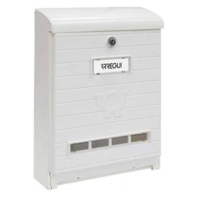 Imagen de Arregui Mare E1061 Buzón Individual de Plástico gran resistencia, tamaño L (revistas y sobres C4), blanco