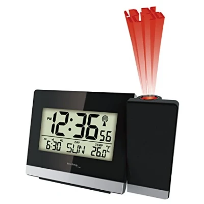 Imagen de Technoline WT 536 Reloj de repisa o sobre Mesa Digital Table Clock Negro Relojes (147 mm, 42 92 AAA)
