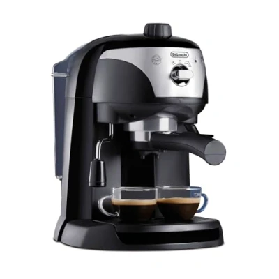 Imagen de De&#039;longhi EC201.CD.B Cafetera de bomba tradicional (15 bar presión, 2 tazas, café molido o filtros monodosis) negro