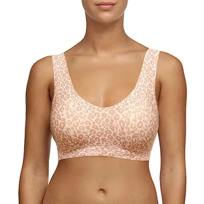 Imagen de Chantelle SoftStretch Bustier mit Soft Cups, V Ausschnitt Sujetador Moldeado, Leo Neutral, M L para Mujer