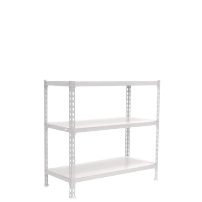 Imagen de Simon Rack Estanteria Metalica, 3 Baldas Ajustables, 180 kg de Punto Flexión, 1000x1000x400 mm, Estantería Almacenaje, Sin Tornillos, Blanco Simonclick
