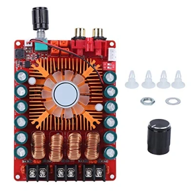 Imagen de Fafeicy TDA7498E 2X160W Tablero amplificador de potencia digital, Módulo placa audio Doble Canal, con protección conexión inversa, 85% Eficiencia laboral