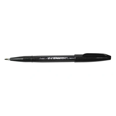 Imagen de Pentel SES15C Brush Type Fiber Tip Ballpoint Pen, Purple 1