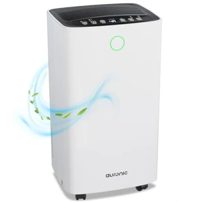 Imagen de Auronic Deshumidificador Silencioso Bajo Consumo Deshumificadores de Humedad Desumidifador Deshumificador Desumidificador Desumificador Dehumidifier Secar Ropa 12l