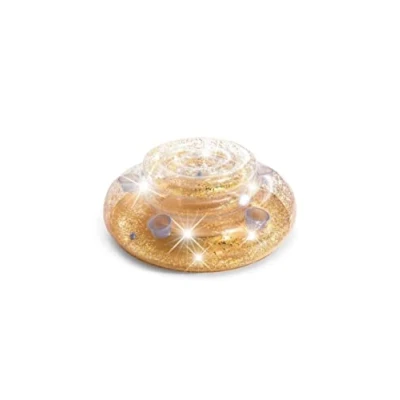 Imagen de Intex 56810NP Nevera Hinchable Oro con Purpurina y 5 Posavasos