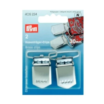 Imagen de Prym Abrazaderas de Acero Plata Col Brace Clips, Aleación, Silver, 30 mm, silberfarbig, 2 Stück