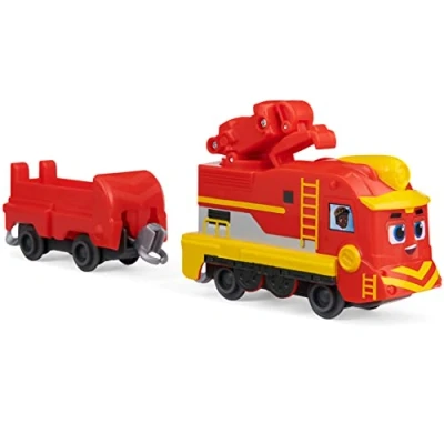 Imagen de Mighty Express Tren Push and Go Nick con vagón de mercancías Manual para la Popular Serie televisión, a Partir 3 años