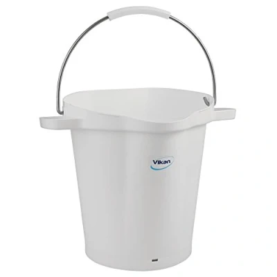 Imagen de Cubo Vikan blanca, 20 L, Vikan, Blanco Adecuado para Ganadería