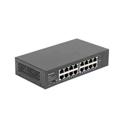 Imagen de Switch LANBERG 16 Puertos GIGABIT ETHERNET Rack 10&quot;/19&quot;