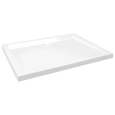 Imagen de vidaXL Plato de Ducha Rectangular Placa Receptor Cuarto Baño Aseo Inodoro Resistente a Arañazos Manchas Antideslizante ABS 80x100 cm