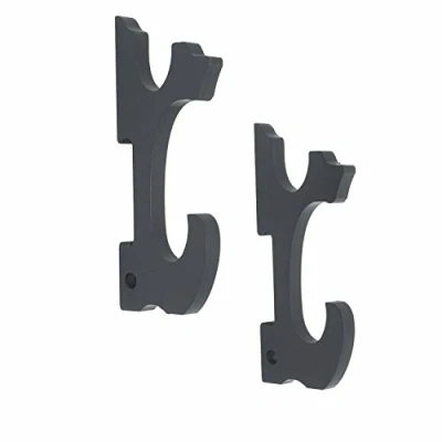 Imagen de 2/Set espada gancho soporte de pared percha pantalla ajustable para la Samurai Katana Wakizashi Tanto Genji arma accesorio de, 2 Tier