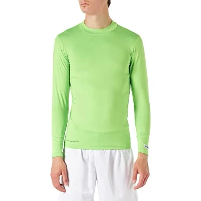 Imagen de Uhlsport Distinction Colors Baselayer Camiseta de Manga Larga, HombreVerde (Green Flash), M