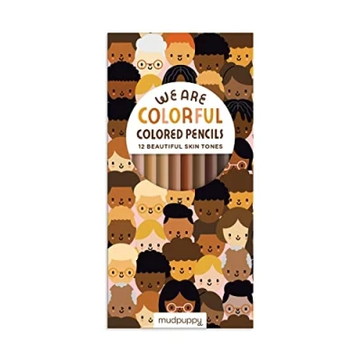 Imagen de Somos lápices de colores coloridos con tono piel