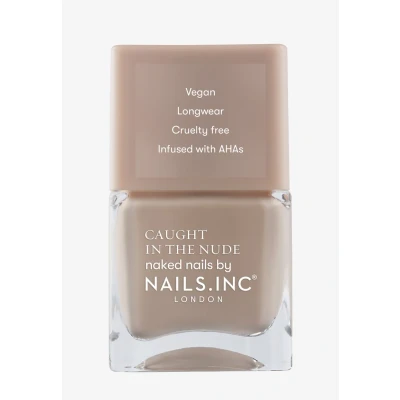 Imagen de Nails Inc Pintauñas SOUTH BEACH Tono Nude Pastel Fórmula nutritiva enriquecida con AHA para uñas hidratadas Pincel ancho un nail art óptimo Vegano, duradero y sin crueldad