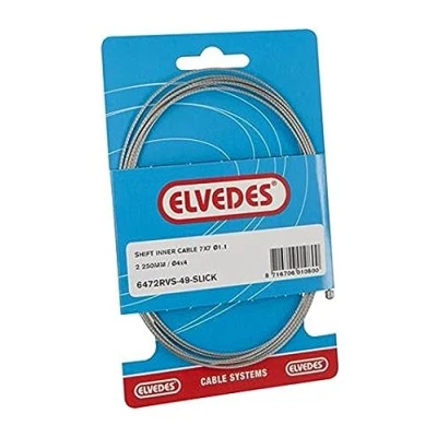 Imagen de Elvedes Inner Cable Shift 7 x Stainless Steel SLICK 2250 mm Universal Shimano/Sram/Suntour Black