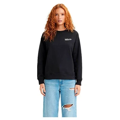 Imagen de Levi&#039;s Graphic Standard Crewneck, Sweatshirt para Mujer, Batwing Iridescent Caviar, S