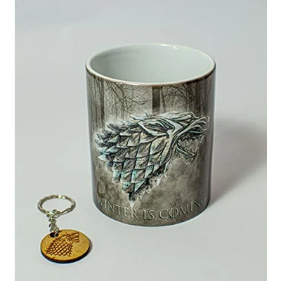 Imagen de Taza + llavero Juego de tronos Casa Stark