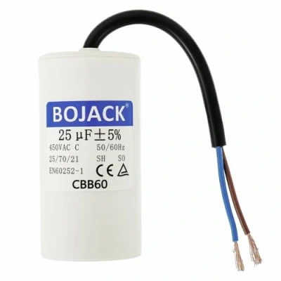 Imagen de BOJACK CBB60 25uf 450V 50/60HZ Condensador de arranque motor, funcionamiento del SH Condensadores, supresión, con alambre