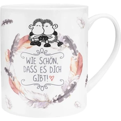 Imagen de Sheepworld Tazas XL, Porcelana, Multicolor, 9.5 x 11.5 cm
